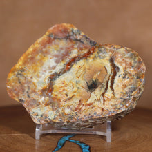 Load image into Gallery viewer, Large Fossil Dino Poop - Red Yellow Coprolite