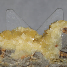 Load image into Gallery viewer, Septarian Geode Slice - Packed Yellow Crystals