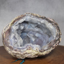 Load image into Gallery viewer, Rich Blue Dugway Geode - Lavendar Fuzz