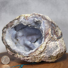Load image into Gallery viewer, Rich Blue Dugway Geode - Lavendar Fuzz