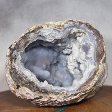 Load image into Gallery viewer, Rich Blue Dugway Geode - Lavendar Fuzz