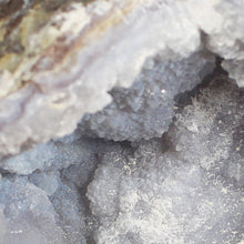 Load image into Gallery viewer, Soft Deep Blue Chamber Dugway Geode - Green Fluorescense