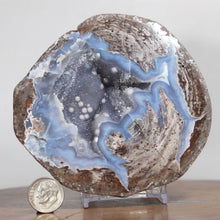 Load image into Gallery viewer, Blue Gray Lavender Dugway Geode Boytroidal Chamber