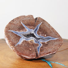 Load image into Gallery viewer, Blue & Brown Dugway Geode Starburst Chamber