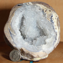 Load image into Gallery viewer, light Blue Dugway Geode w/ Deep Chasm