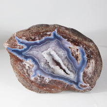 Load image into Gallery viewer, Blue & Brown Dugway Geode Fissure Crystals Chamber