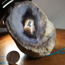 Load image into Gallery viewer, Soft Deep Blue Chamber Dugway Geode - Double Openings