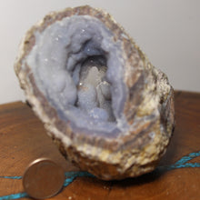 Load image into Gallery viewer, Soft Deep Blue Chamber Dugway Geode - Double Openings