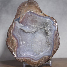 Load image into Gallery viewer, Blue Dugway Open Geode Fluorescent Green
