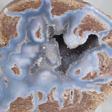 Load image into Gallery viewer, Blue Quartz Dugway Geode Ice Crystals Chamber