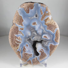 Load image into Gallery viewer, Blue Quartz Dugway Geode Ice Crystals Chamber