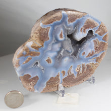 Load image into Gallery viewer, Blue Quartz Dugway Geode Ice Crystals Chamber