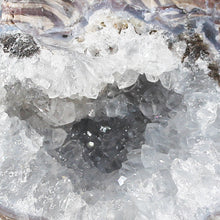 Load image into Gallery viewer, Blue Crystal Chambered Dugway Geode - Green Red Blue Fluorescense