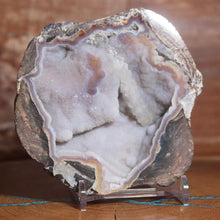Load image into Gallery viewer, Lavender Dugway Geode Half Green Fluorescence