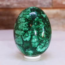 Load image into Gallery viewer, Malachite Crystal Egg - Liquid-Like Variations