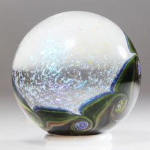 Load image into Gallery viewer, Artist Kevin O'Grady: Brilliant Silver Glass Celestial Belt 1.37" Sphere Marble