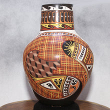 Load image into Gallery viewer, Señor Fabian Ortiz - Warm Surreal Designs - Mata Ortiz Pottery