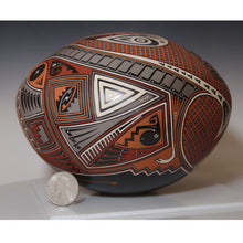 Load image into Gallery viewer, Dime next to Mata Ortiz pottery for size comparison