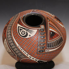 Load image into Gallery viewer, Decorative ceramic vase with intricate patterns on a neutral background