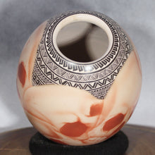 Load image into Gallery viewer, Overlapping Skulls - Mata Ortiz Pottery - Rare Southwest Orange