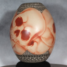 Load image into Gallery viewer, Airbrushed Skulls - Mata Ortiz Pottery - Rare Southwest Ochre