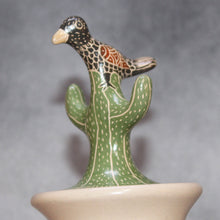 Load image into Gallery viewer, Native Chihuahua pottery with Matching Cactus Lid