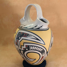 Load image into Gallery viewer, Silveira Family Tradition - Yellow Wedding Vessel - Mata Ortiz Pottery