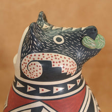Load image into Gallery viewer, Native American Pottery - Bear with Fish - Artist Lourdes Villalba