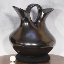 Load image into Gallery viewer, Mirror Black Wedding Vessel - Mata Ortiz Pottery - Olivas Family Tradition