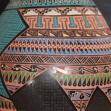Load image into Gallery viewer, Close-up of intricate patterns mata ortiz pottery