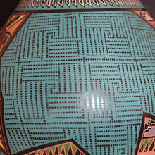 Load image into Gallery viewer, Close-up of intricate patterns mata ortiz pottery