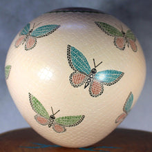 Load image into Gallery viewer, Señor Oscar Ramirez - Mata Ortiz Mexican Pottery - Kaleidoscope of Butterflies