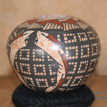 Load image into Gallery viewer, Ms. Paty Ortiz - Mixed Media Pot - Mata Ortiz Pottery