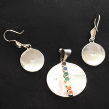 Load image into Gallery viewer, Back view of Earth Mother Pachamama Pendant Earring