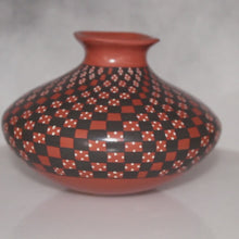 Load and play video in Gallery viewer, Video of checkered mata ortiz pottery