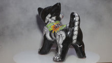 Load and play video in Gallery viewer, Video of Day of the Dead Chihuahua Figure Talavera Pottery