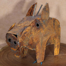 Load image into Gallery viewer, Rusted Javelina - Authentic Mexican Folk Art - Garden Decor