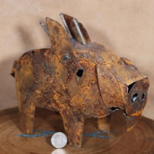 Load image into Gallery viewer, Rusted Javelina - Authentic Mexican Folk Art - Garden Decor