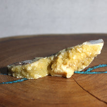 Load image into Gallery viewer, Septarian Geode Slice - Packed Yellow Crystals
