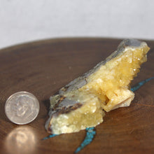Load image into Gallery viewer, Septarian Geode Slice - Packed Yellow Crystals