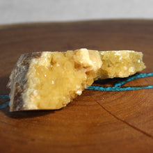 Load image into Gallery viewer, Septarian Geode Slice - Packed Yellow Crystals