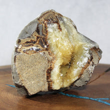 Load image into Gallery viewer, Septarian Geode Sectionl - Tight Packed Crystal Clusters