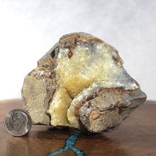 Load image into Gallery viewer, Septarian Geode Sectionl - Tight Packed Crystal Clusters