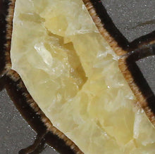 Load image into Gallery viewer, Septarian Geode - Double Yellow Points Calcite Pattern