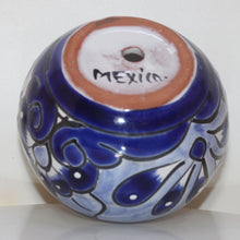 Load image into Gallery viewer, Talavera Flower Pottery | Rich Flow Blue on White | Mexico Folk Art SW Floral Design