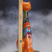 Load image into Gallery viewer, Measurement of Talavera Slender Cat Pottery