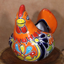 Load image into Gallery viewer, Large Talavera Pottery - Cheerful Bright Chicken - Latin Folk Art