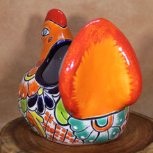 Load image into Gallery viewer, Large Talavera Pottery - Cheerful Bright Chicken - Latin Folk Art