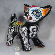 Load image into Gallery viewer, Chihuahua Dog Figure Talavera Mexican Pottery with dime for scale