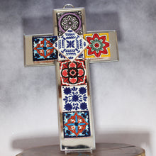 Load image into Gallery viewer, Tile Tin Christian Cross Latin Culture
